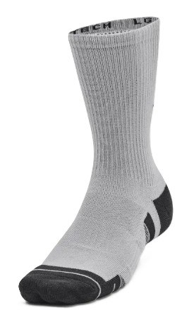 Under Armour Performance Tech Crew unisex Socken, 3Paar, schwarz/weiss/grau
