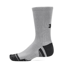 Under Armour Performance Tech Crew unisex Socken, 3Paar, schwarz/weiss/grau