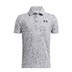Under Armour Playoff Printed Junior Poloshirt, weiss/schwarz