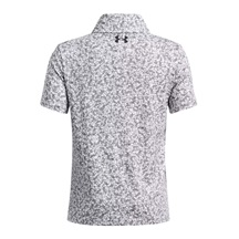 Under Armour Playoff Printed Junior Poloshirt, weiss/schwarz