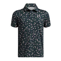 Under Armour Playoff Printed Junior Poloshirt, midnight navy/forest green
