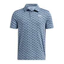 Under Armour Playoff Printed Junior Poloshirt, blau