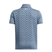 Under Armour Playoff Printed Junior Poloshirt, blau
