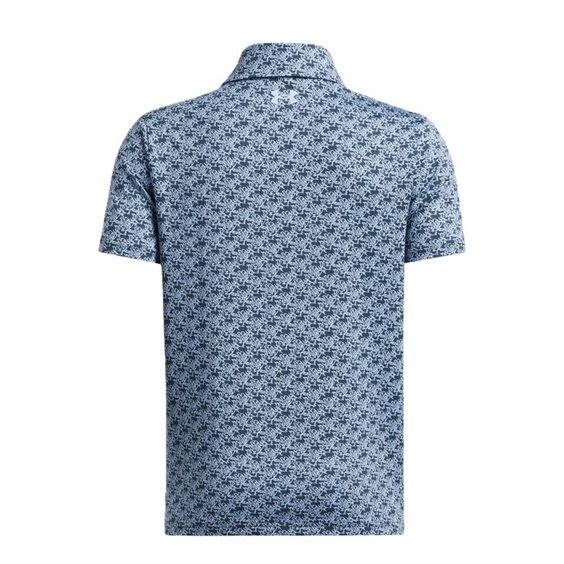 Under Armour Playoff Printed Junior Poloshirt, blau