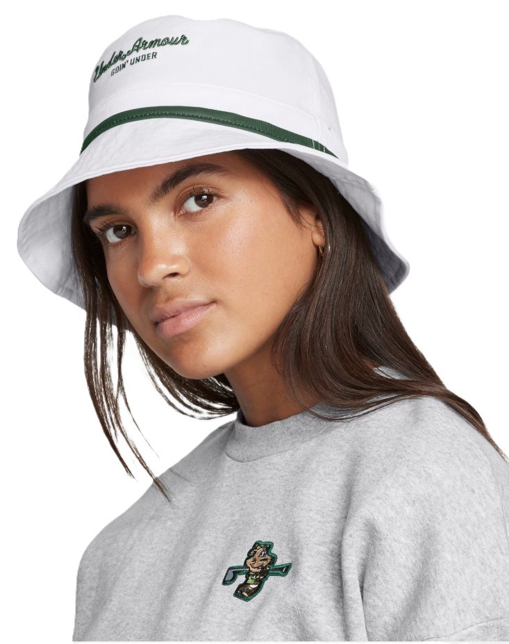 Under Armour Unisex Driver Bucket Hut, weiss