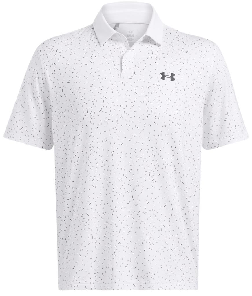 Under Armour T2G Printed Herren Poloshirt, weiss