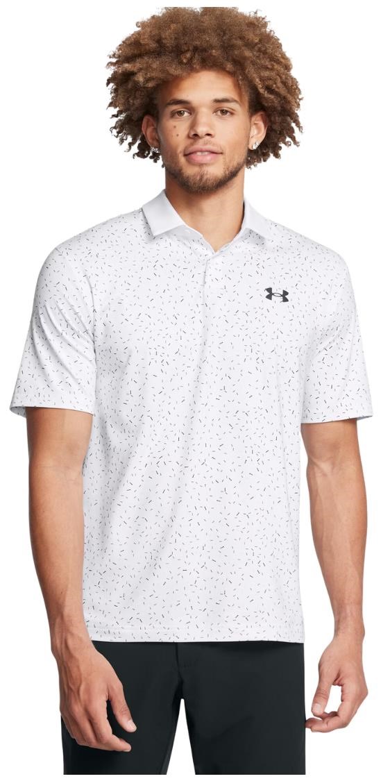 Under Armour T2G Printed Herren Poloshirt, weiss