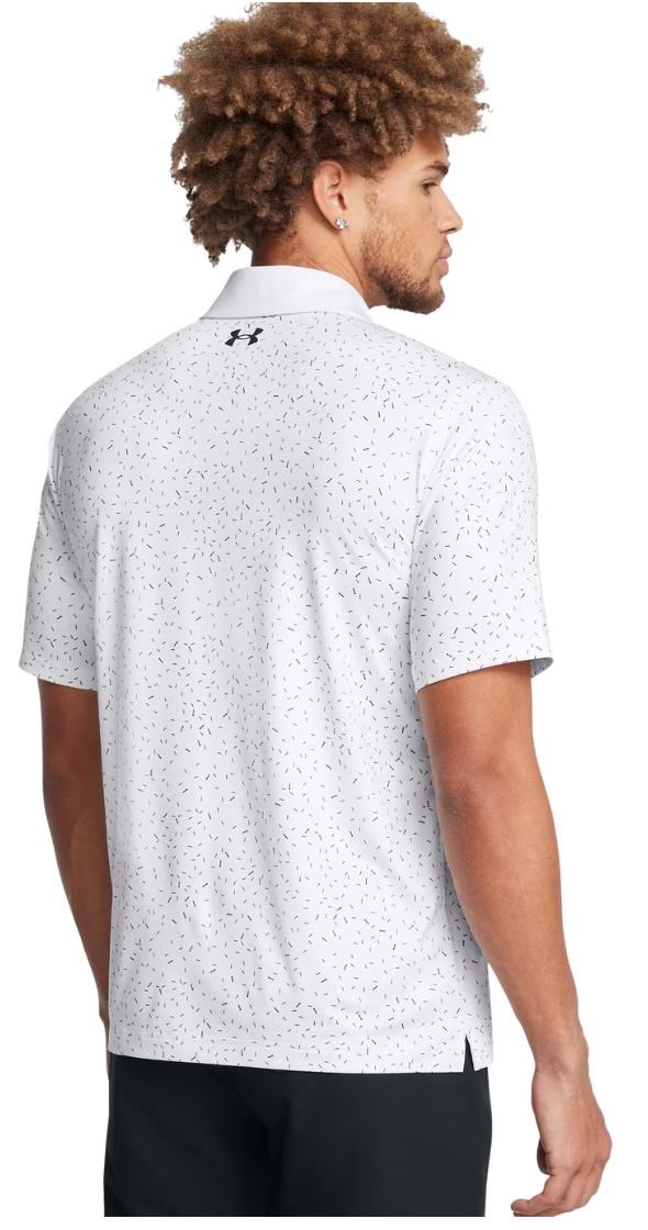 Under Armour T2G Printed Herren Poloshirt, weiss