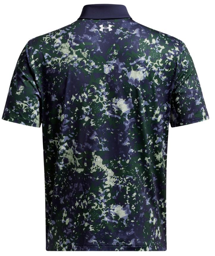 Under Armour T2G Printed Herren Poloshirt, retro green/midnight navy