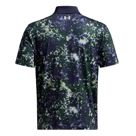 Under Armour T2G Printed Herren Poloshirt, retro green/midnight navy