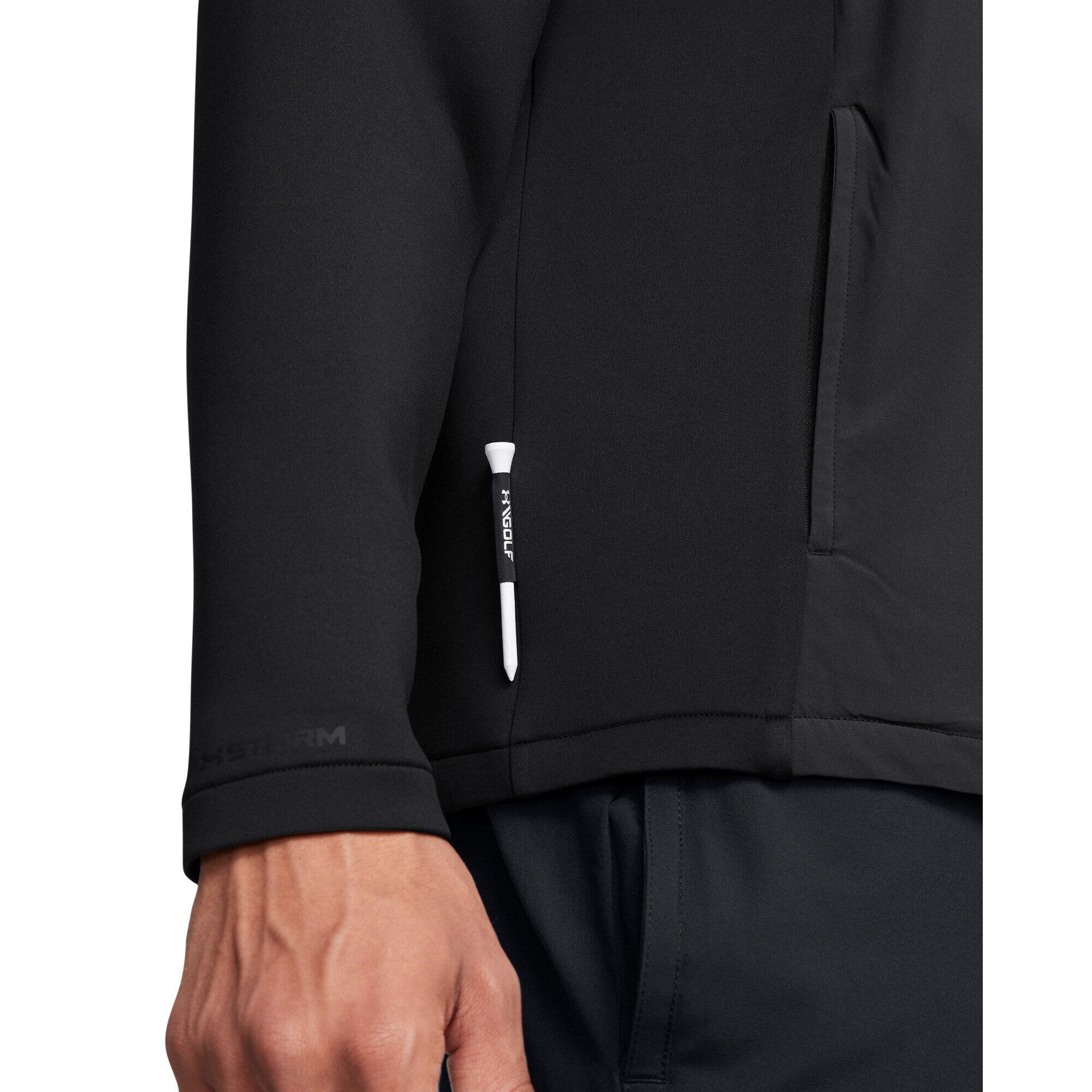 Under Armour Drive Pro Storm Hybrid 1/2-Zip Herren Sweatshirt, grau/schwarz
