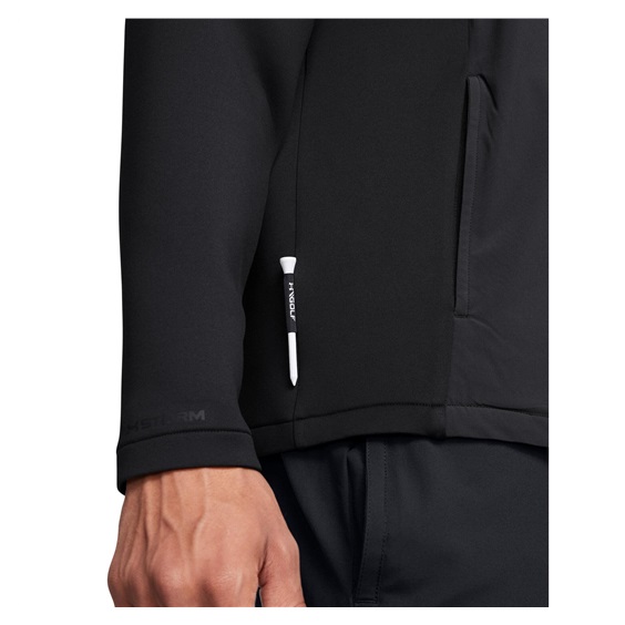Under Armour Drive Pro Storm Hybrid 1/2-Zip Herren Sweatshirt, grau/schwarz