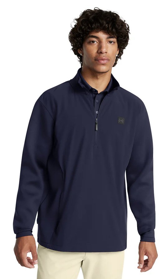 Under Armour Drive Pro Storm Hybrid Herren 1/2-Zip Sweatshirt, dunkelblau