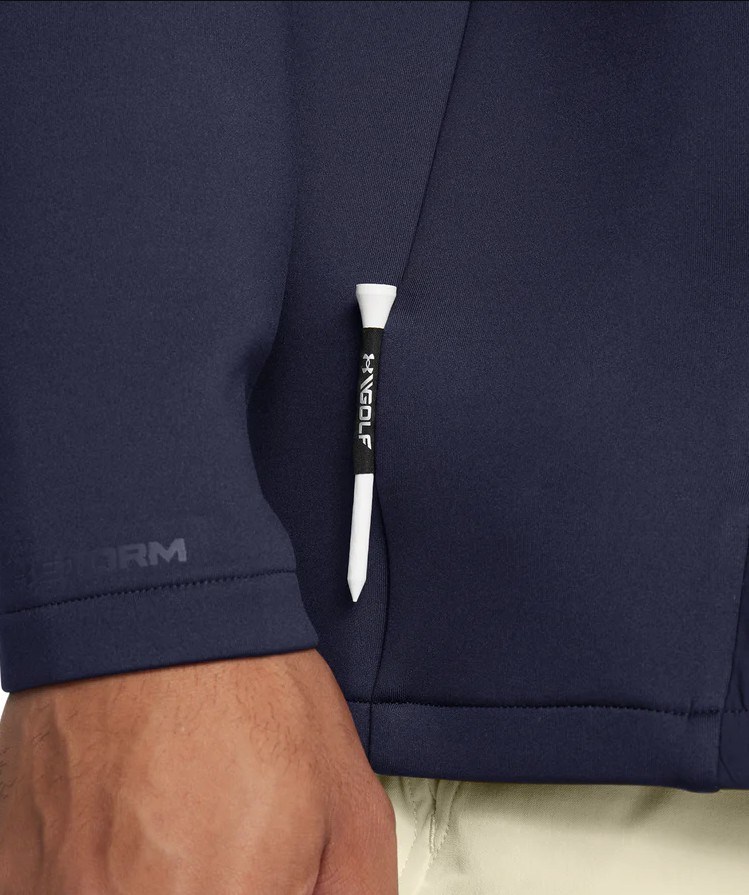 Under Armour Drive Pro Storm Hybrid Herren 1/2-Zip Sweatshirt, dunkelblau