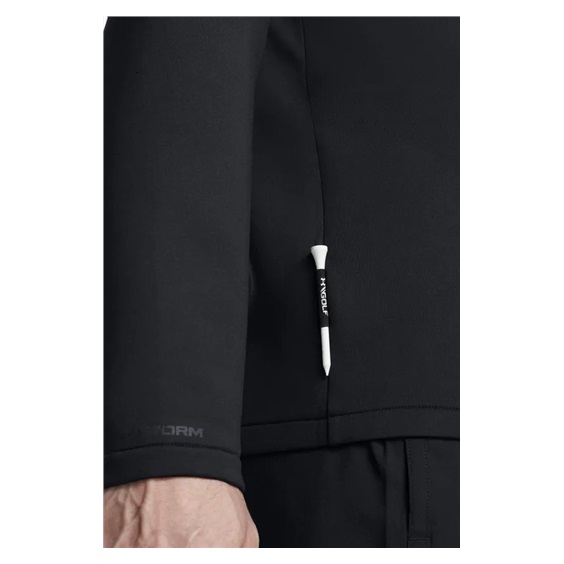 Under Armour Drive Pro Storm Hybrid Herren 1/2-Zip Sweatshirt, schwarz/dunkelblau