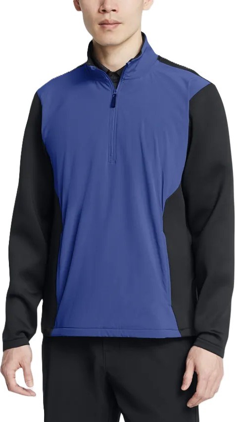 Under Armour Drive Pro Storm Hybrid Herren 1/2-Zip Sweatshirt, schwarz/dunkelblau
