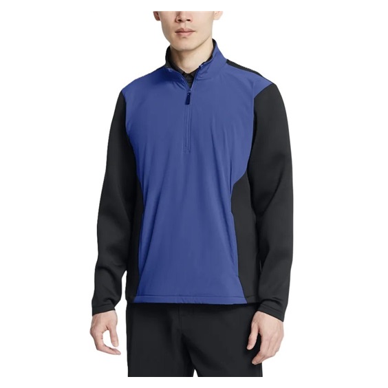 Under Armour Drive Pro Storm Hybrid Herren 1/2-Zip Sweatshirt, schwarz/dunkelblau