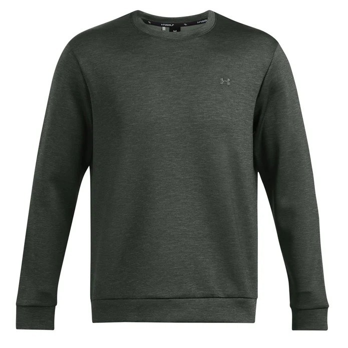Under Armour Drive Midlayer Crew Herren Sweatshirt, waldgrün
