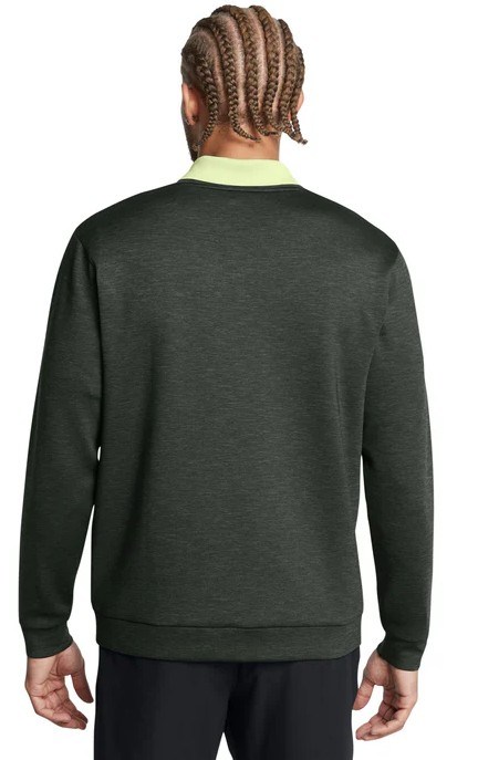 Under Armour Drive Midlayer Crew Herren Sweatshirt, waldgrün