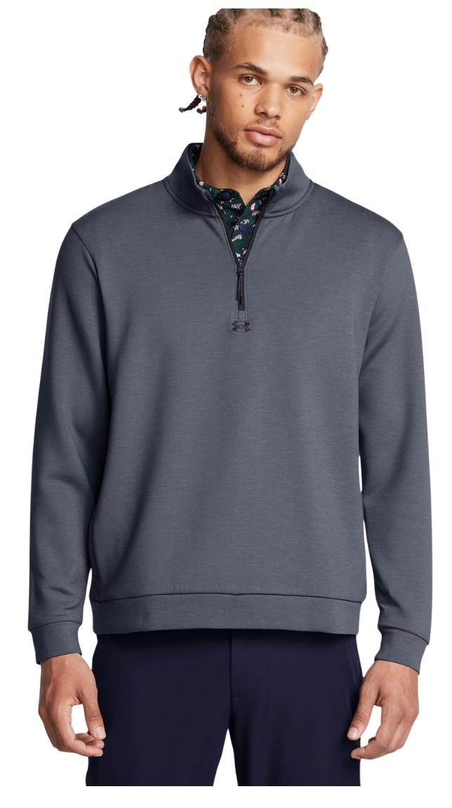 Under Armour Drive Midlayer Herren Pullover, downpour gray/gravel/black