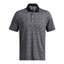 Under Armour Playoff 3.0 Check Jaquard Herren Poloshirt, schwarz/weiss