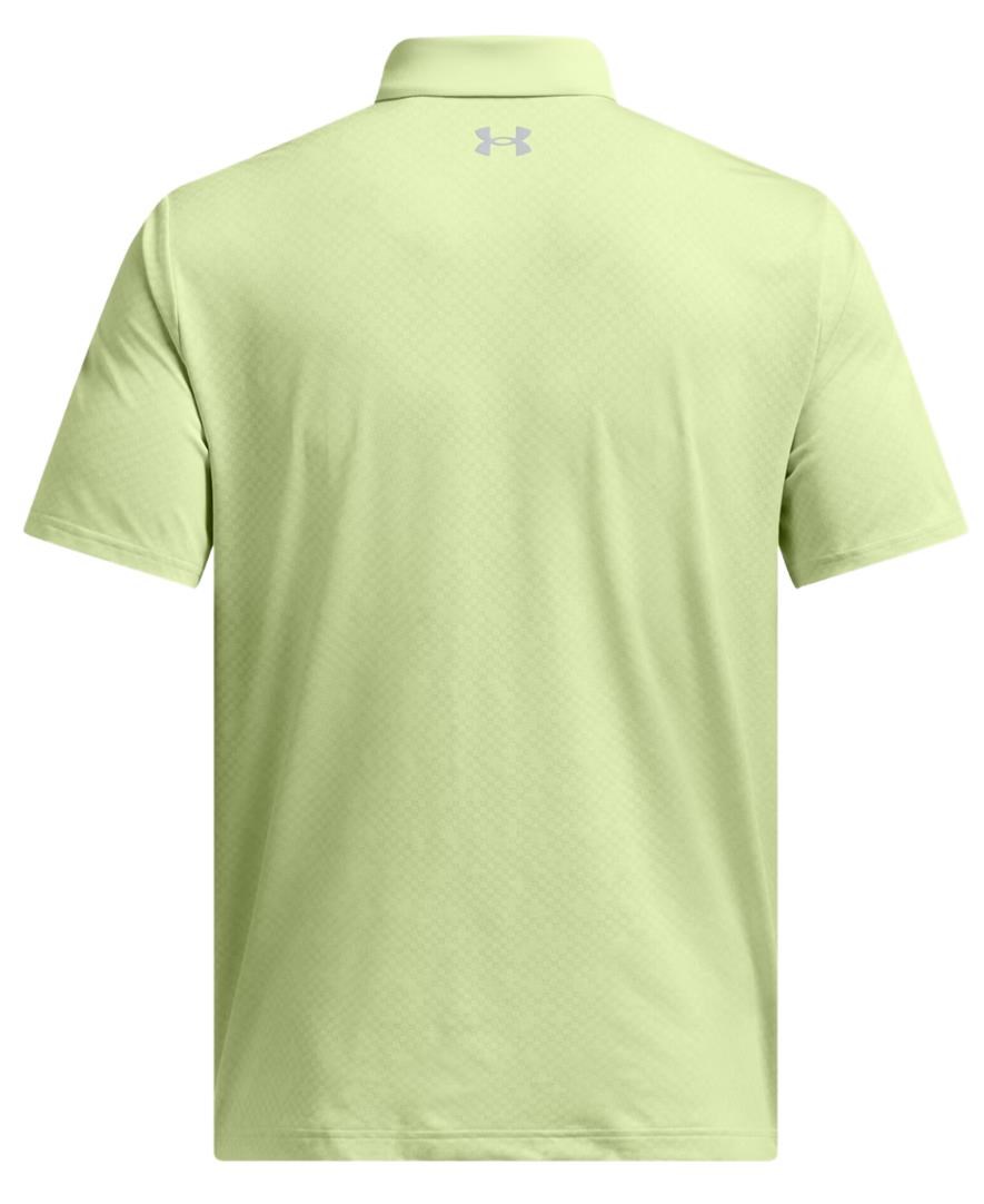 Under Armour Playoff 3.0 Check Jaquard Herren Poloshirt, hellgrün