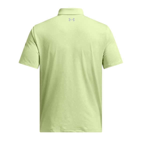 Under Armour Playoff 3.0 Check Jaquard Herren Poloshirt, hellgrün