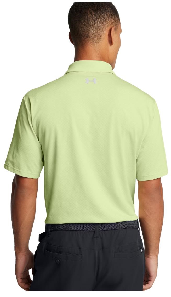 Under Armour Playoff 3.0 Check Jaquard Herren Poloshirt, hellgrün
