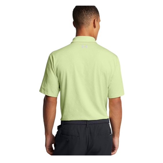 Under Armour Playoff 3.0 Check Jaquard Herren Poloshirt, hellgrün