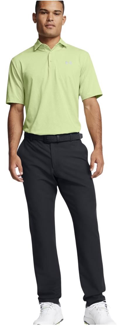 Under Armour Playoff 3.0 Check Jaquard Herren Poloshirt, hellgrün