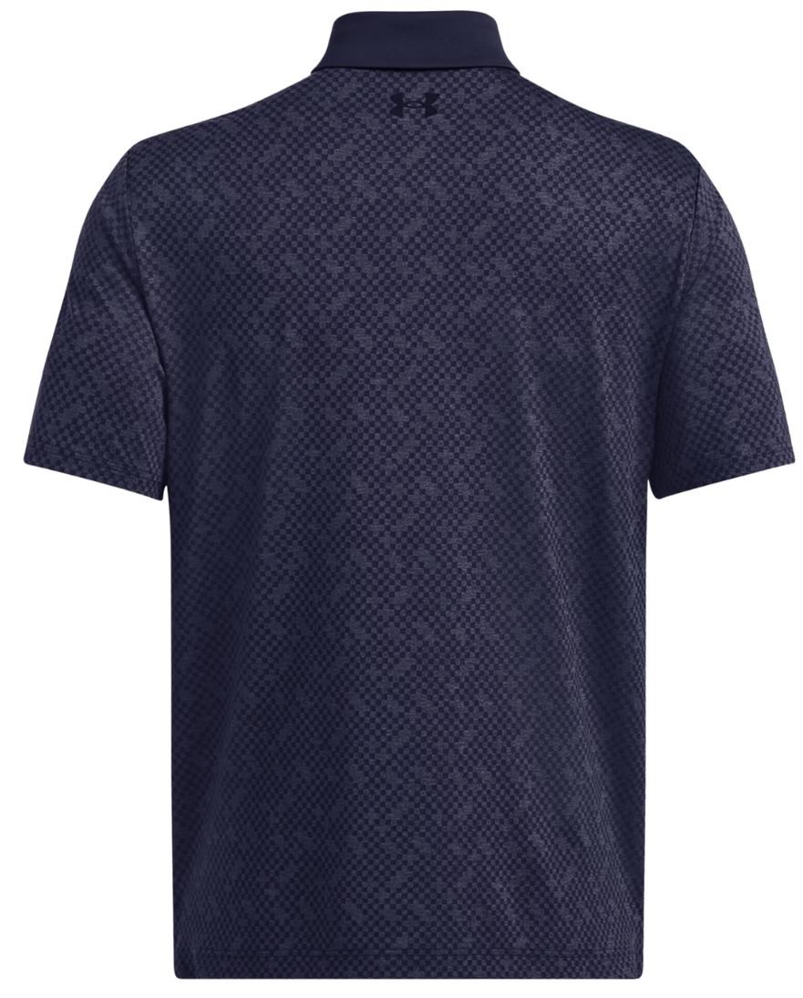 Under Armour Playoff 3.0 Check Jaquard Herren Poloshirt, midnight navy