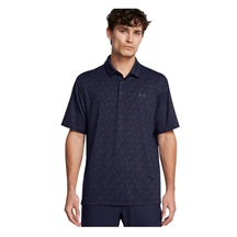 Under Armour Playoff 3.0 Check Jaquard Herren Poloshirt, midnight navy