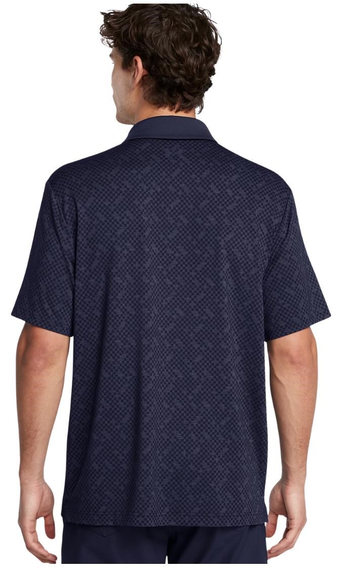 Under Armour Playoff 3.0 Check Jaquard Herren Poloshirt, midnight navy
