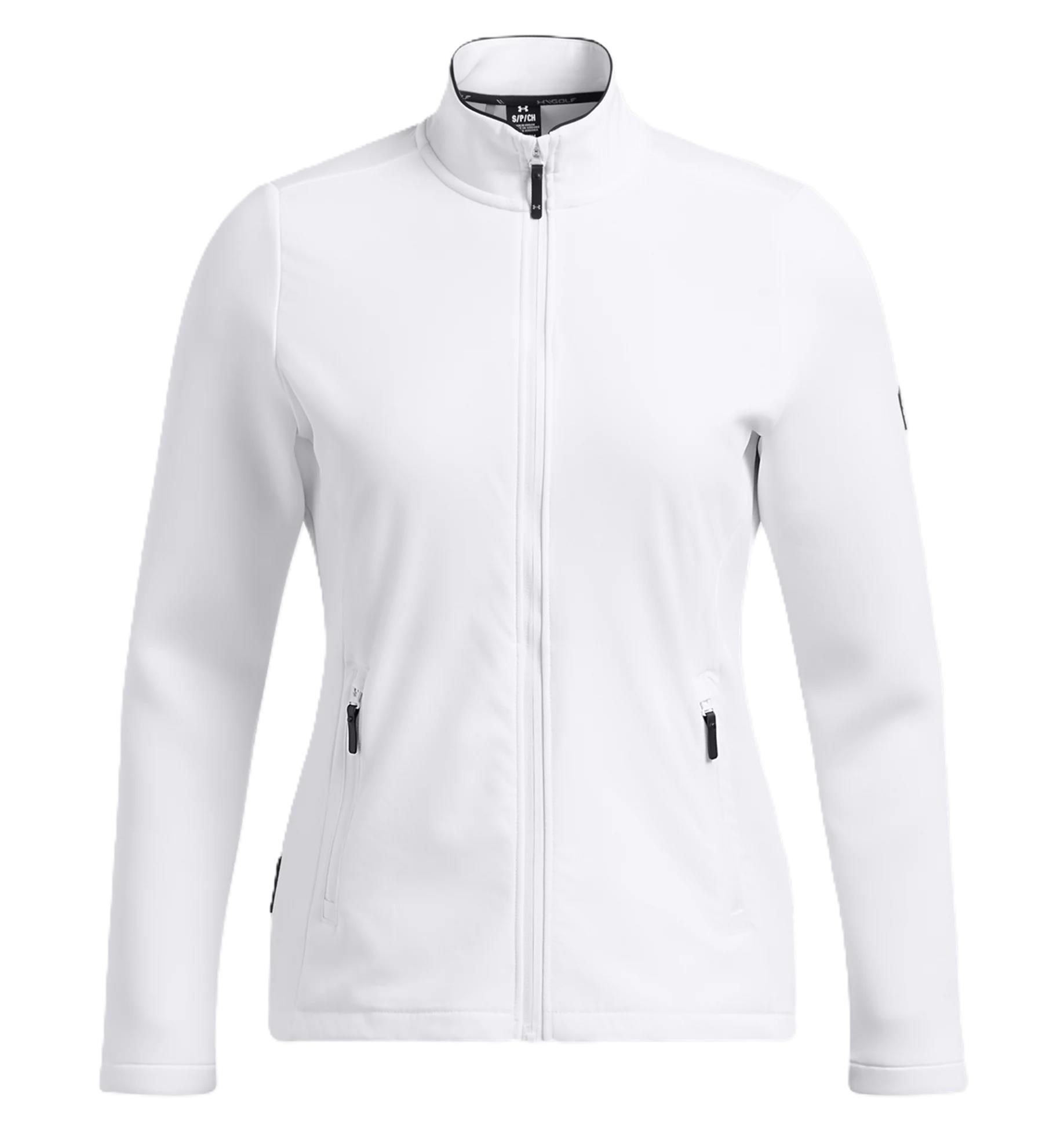Under Armour Drive Pro Storm Hybrid full zip Damenjacke, weiss