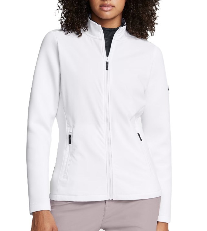 Under Armour Drive Pro Storm Hybrid full zip Damenjacke, weiss