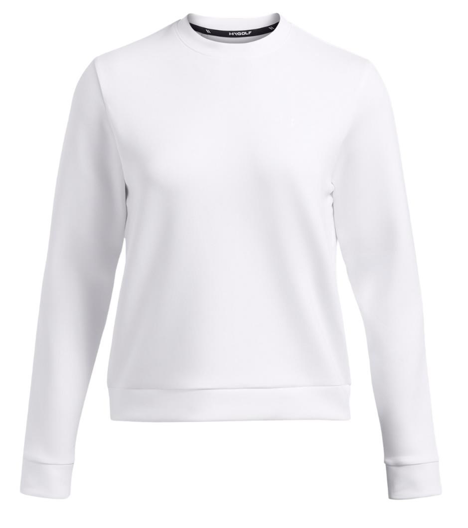 Under Armour Drive Midlayer Crew Damen Sweatshirt, weiss