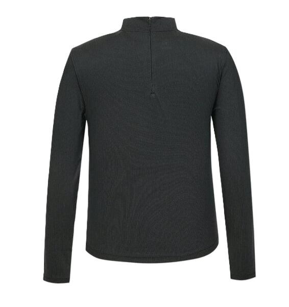 Under Armour Drive LS Mock Damen Thermo Shirt, schawrz