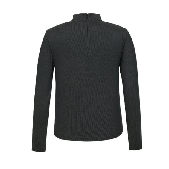 Under Armour Drive LS Mock Damen Thermo Shirt, schawrz