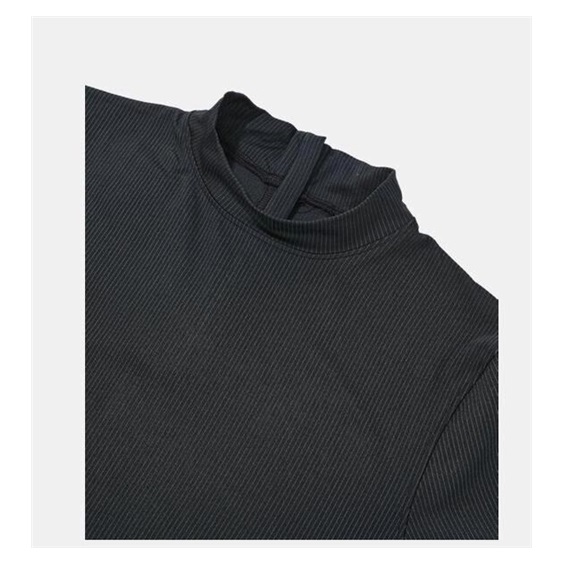 Under Armour Drive LS Mock Damen Thermo Shirt, schawrz