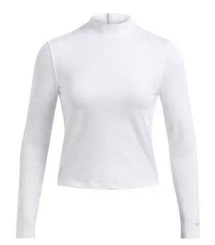 Under Armour Drive LS Mock Damen Thermo Shirt, weiss