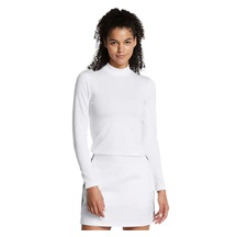 Under Armour Drive LS Mock Damen Thermo Shirt, weiss