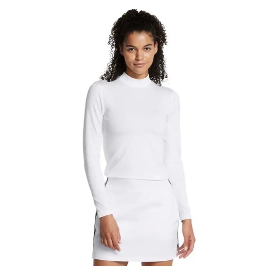 Under Armour Drive LS Mock Damen Thermo Shirt, weiss