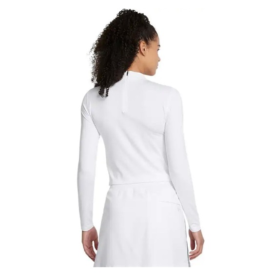 Under Armour Drive LS Mock Damen Thermo Shirt, weiss