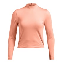 Under Armour Drive LongSleeve Mock Damen Poloshirt, flare orange/white