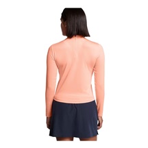 Under Armour Drive LongSleeve Mock Damen Poloshirt, flare orange/white