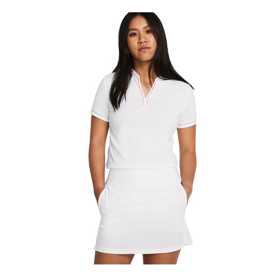 Under Armour Playoff 3.0 Novelty Damen Poloshirt, weiss