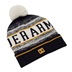 Under Armour Halftime Pom Beanie Wintermütze, summit white/golden yellow