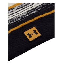 Under Armour Halftime Pom Beanie Wintermütze, summit white/golden yellow