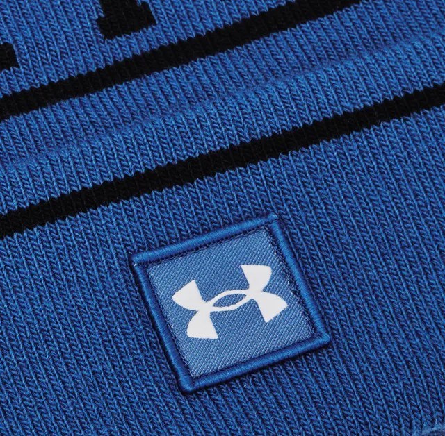 Under Armour Halftime Pom Beanie Wintermütze, blau