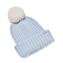 Under Armour Halftime Pom Beanie Damen Wintermütze, blau